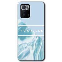 Poco x3 GT Kılıf Baskılı Arka Kapak - Fearless +Tam Ekran Koruyucu