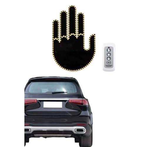 Uzaktan Kumandalı El Orta Parmak Led Araç Camına Özel