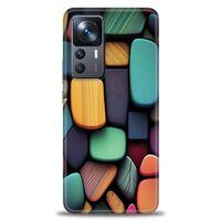 Xiaomi Mi 12T Kılıf HD Baskılı Kılıf - Renkli Taşlar + Tam Ekran Koruyucu
