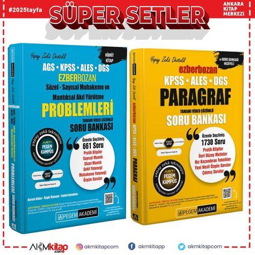 Pegem Yayınları Ezberbozan Paragraf ve Problemler Soru Bankası Seti 2 Kitap