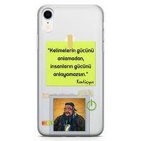 Apple iPhone XR Kılıf Caps Konfucyus Arka Kapak Koruma Desenli Full Koruyucu