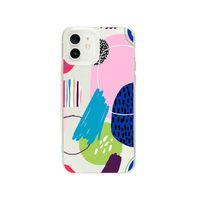 iPhone 12 Art Design Desenli Premium Şeffaf Silikon Kılıf