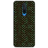 Xiaomi Redmi K30 5G Kılıf Dragons (3) Kapak Ejderha Cilt Yeşil