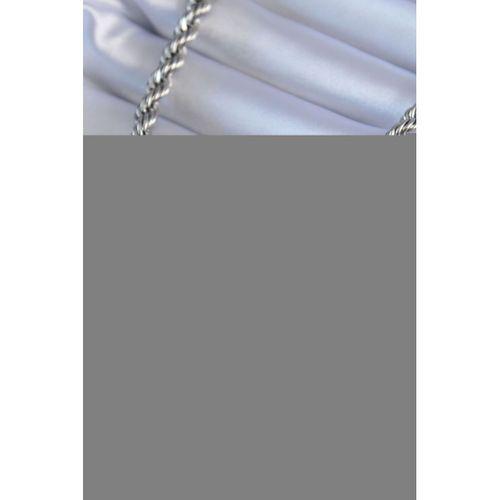 316L Çelik Gümüş Renk Burgu Model 45 cm Kadın Kolye - TJ-BKO7588