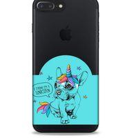 Zoologix (24) Apple Iphone 7 Plus Şeffaf Kılıf Silikon Desenli