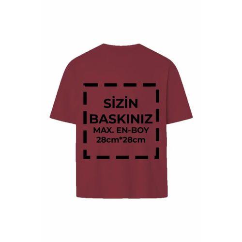 Tişört Tasarla 24/1 Kumaş - Bordo