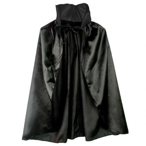 Siyah Renk Yakalı Halloween Pelerini 90 Cm