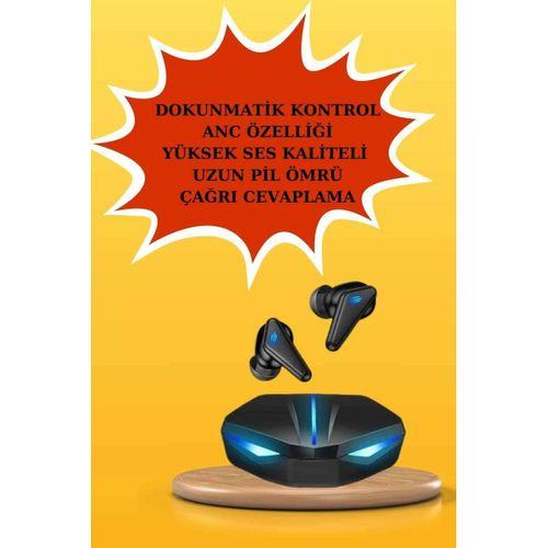 Kablosuz Bluetooth Bağlantılı Kulaklık Ve Dokunmatik Ekran Akıllı Saat Arama Cevaplama