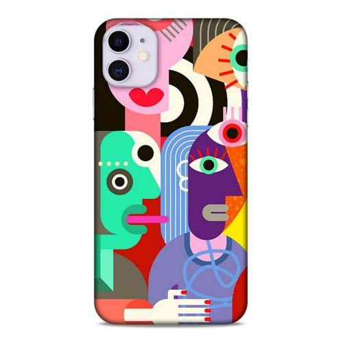 Lopard Apple Iphone 11 Uyumlu Kılıf Soyut Sanat (14) Desenli Lansman Kılıf