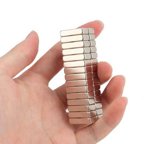 1 Adet 20x10x5 Mm Neodyum Magnet N35 Güçlü Mıknatıs Köşeli Ve Dayanıklı Nikel Kaplama