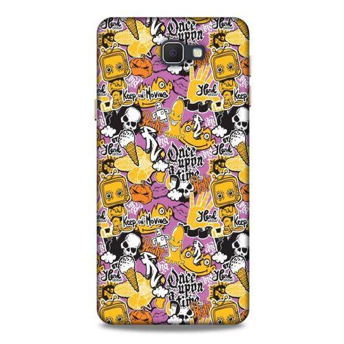 Retro (3) Desen Kapak Renkli Samsung Galaxy J7 Prime Kılıf