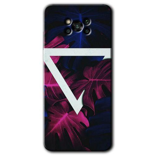 Poco x3 Pro Kılıf Baskılı Kapak - Mekanik Yaprak + 5D Tam Kaplayan Cam