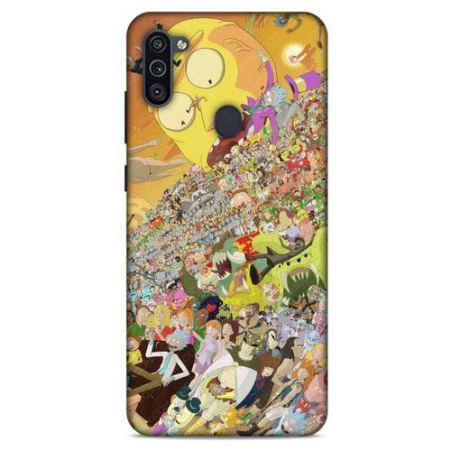 Samsung Galaxy M11 Uyumlu Kılıf Rick And Morty (37) Silicone Cover Slick Morty