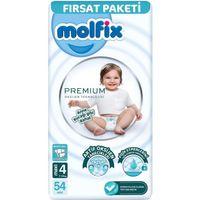Çocuk Molfix Premium Bebek Bezi Fırsat Paketi 4 Beden 7-14 Kg 54 Adet
