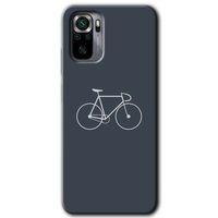 MRCİLETİSİM Xiaomi Redmi Note 10 Kılıf Baskılı Kapak - Bike + 5D Tam Kaplayan Cam