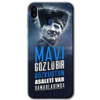 Samsung Galaxy M20 Kılıf HD Desen Baskılı Arka Kapak - Bozkurt Atatürk