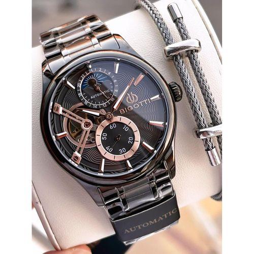 Bigotti Otomatik Ve Kurmalı Çelik Karatma Ve Renk Atma Yapmaz 5 Atm Erkek Kol Saati EBG.10683.6
