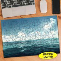 Mavi Deniz Ve Gökyüzü Manzarası 240 Parça Puzzle Yapboz-7627883