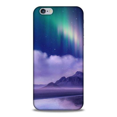 Lopard Apple Iphone 6S Uyumlu Kılıf Gece'S (32) Soft Silikon Kılıf Norveç Kuzey Işıkları