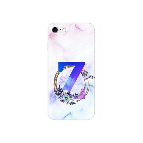 iPhone 7 Renkli Mermer Desen Z Harfli Telefon Kılıfı