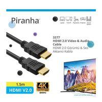Piranha 3377 HDMI 2.0 Görüntü ve Ses Aktarıcı Kablo
