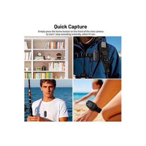 Mini Wıfı Aksiyon Kamerası 1080p Taşınabilir Vücut Kamerası Giyilebilir Video Kaydedici Ipx7 Su Geçirmez