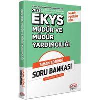 2026 MEB EKYS Müdür ve Müdür Yardımcılığı Soru Bankası Editör Yayınları