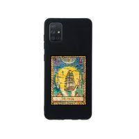 Samsung A71 The Moon Premium Silikonlu Siyah Telefon Kılıfı