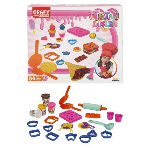 Crafy Tatlı Düşler Oyun Hamuru Seti 200 g 22 Parça