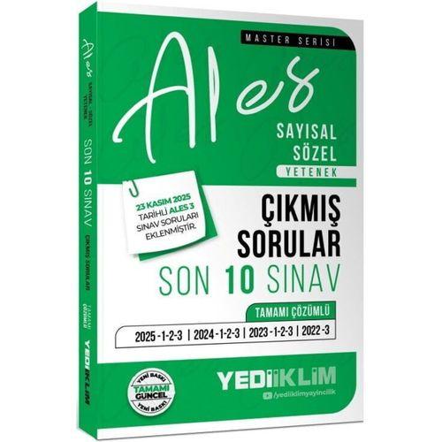 2026 ALES Sayısal Sözel Yetenek Tamamı Çözümlü Son 10 Sınav Çıkmış Sorular Yediiklim Yayınları