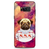 Samsung Galaxy S8 Kılıf Köpek Kıyafetleri (6) Silikon Kılıf Pug Kazak