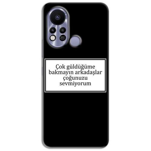 Infinix Hot 11s Kılıf HD Yazı Baskılı Silikon Arka Kapak - Yazı 15