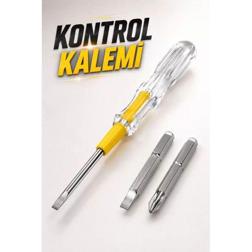 Test Cihazı Kontrol Kalemi Çift Başlıklı Şeffaf Elektrik Testi