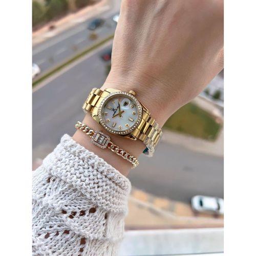 Daniel Klein Çelik Kordonlu 2 Yıl Garantili 3 Atm Suya Dayanıklı Kadın Kol Saati+Bileklik BD.10108.2