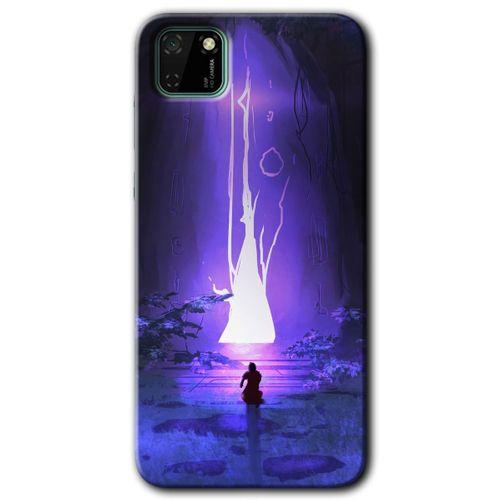 Huawei Y5P Kılıf HD Desen Baskılı Arka Kapak - Wanderer Silhouette