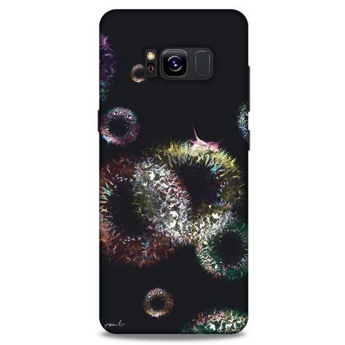 Y.Liva-2021 Özel Seri Siyah Soyut-94 Samsung Galaxy S8 Kılıf Silikon Kapak