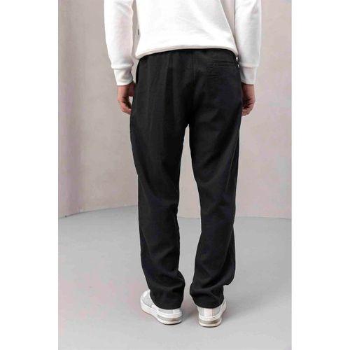 Frank Oversize Kapüşonlu Sweatshirt Polar Füme - Wilder Modal Kumaş Pantolon Siyah
