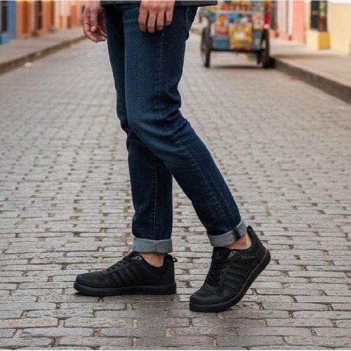 Luttoon 4189 Siyah Bağacaklı Fuspetli Spor Ayakkabı