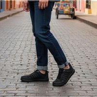 Luttoon 4189 Siyah Bağacaklı Fuspetli Spor Ayakkabı