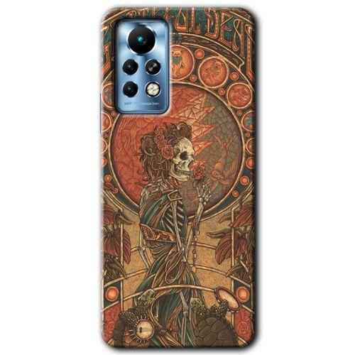 İnfinix Note 11 Pro Kılıf HD Desen Baskılı Arka Kapak - İskelet Aşk