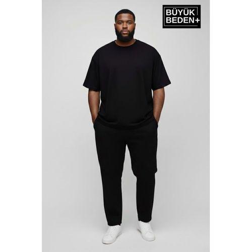 Büyük Beden Erkek Basic Tişört – Pamuklu Düz T-Shirt 3XL-6XL SPR26BTS510
