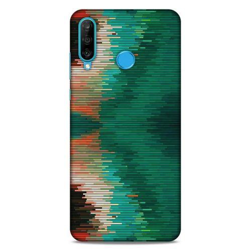 Lopard Huawei P30 Lite Uyumlu Kılıf PiXel (15) Antişok Kılıf Çizgili