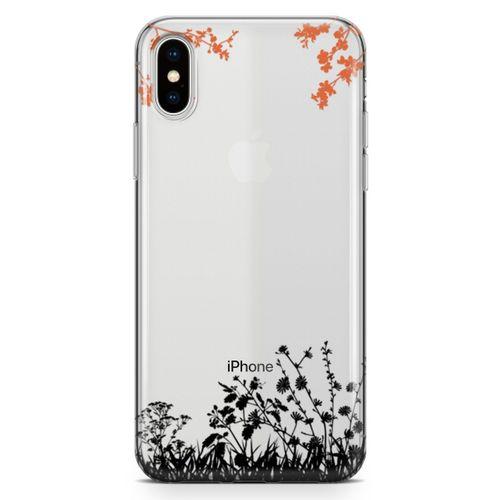 Apple iPhone XS Max Kılıf Ot Bahçesi Arka Kapak Koruma Desenli Full Koruyucu