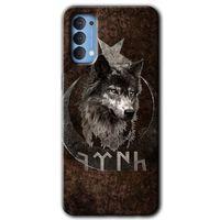 Oppo Reno 4 Kılıf Baskılı Kapak - Bozkurt Göktürk + 5D Tam Kaplayan Cam