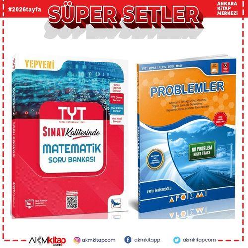 Sınav Yayınları TYT Matematik ve Apotemi Problemler Soru Bankası 2 Kitap Set