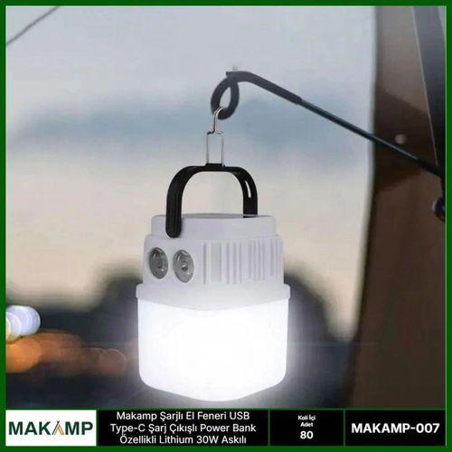 El Feneri Usb Powerbanklı Askılı