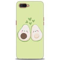 Oppo RX17 Neo Kılıf HD Baskılı Kılıf - Avacado + Tam Ekran Koruyucu