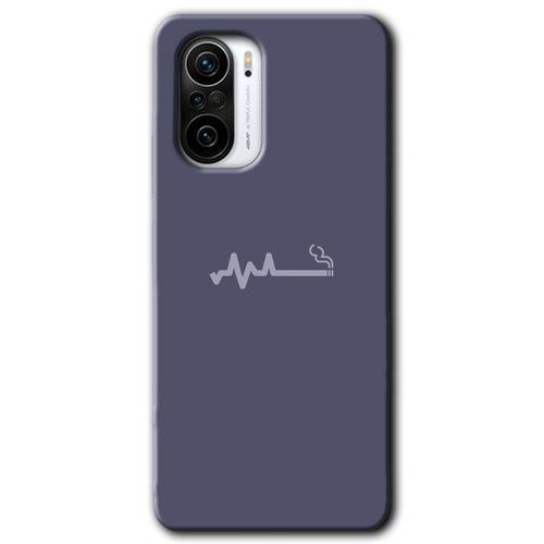 Xiaomi Redmi Mi11i Kılıf HD Desen Baskılı Arka Kapak + Temperli Cam - Sigara Zararlıdır