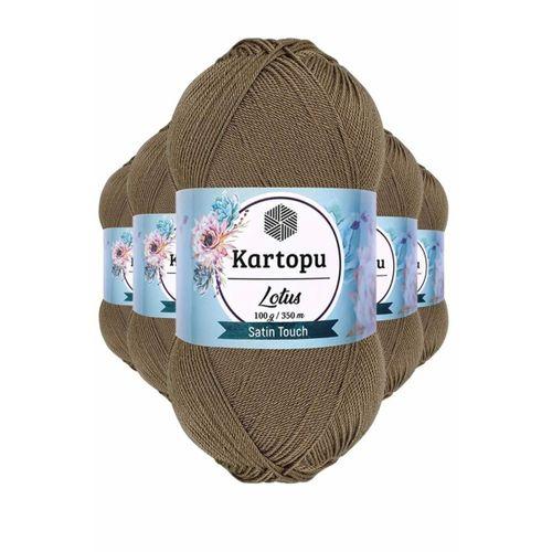 5 Adet Lotus Bikini Büstiyer Bluz Örgü İpi K833 Vizon