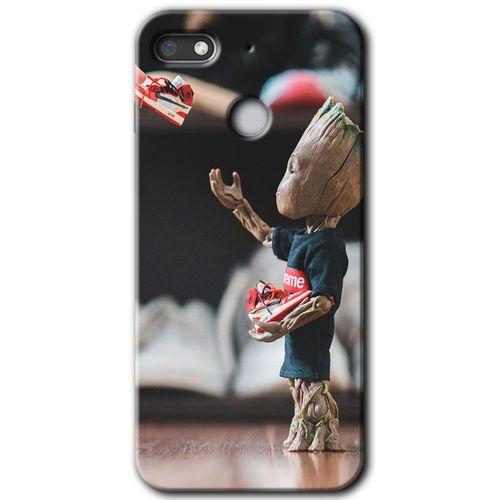 Potkal Hediye Fabrikası General Mobile GM 8 Go HD Baskılı Kılıf + 9D Tam Ekran Koruyucu - I am Groot
